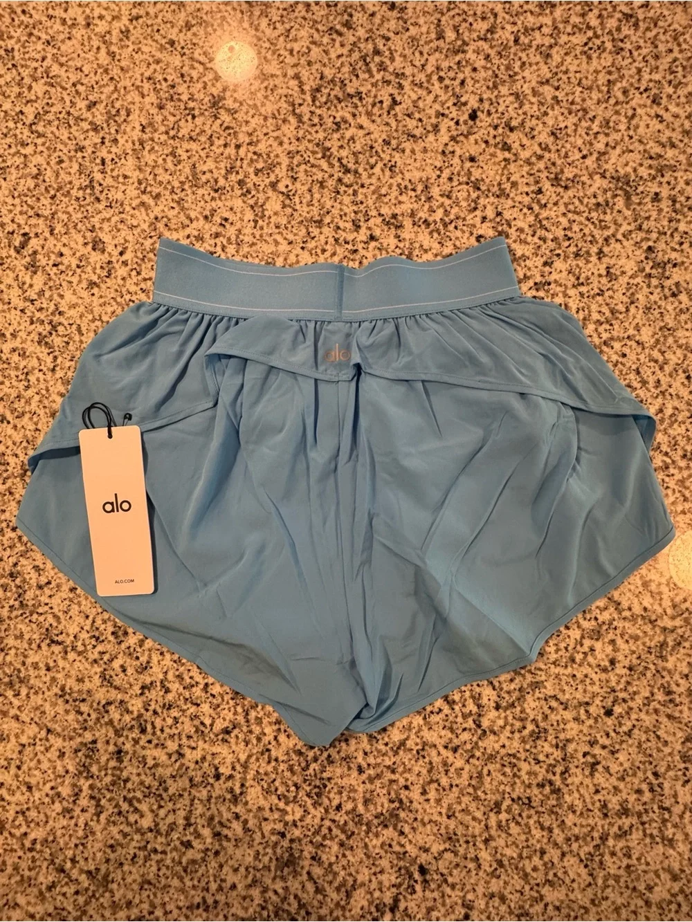 ALO Yoga Women’s Azure Blue Match Point Shorts
